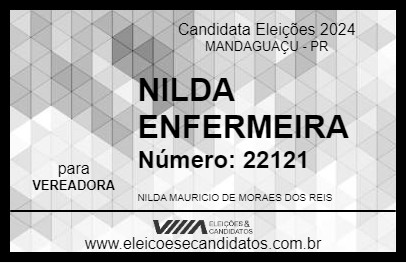 Candidato NILDA REIS 2024 - MANDAGUAÇU - Eleições