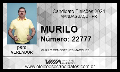 Candidato MURILO 2024 - MANDAGUAÇU - Eleições