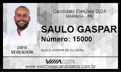 Candidato SAULO GASPAR 2024 - MARINGÁ - Eleições