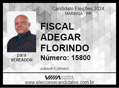 Candidato FISCAL ADEGAR FLORINDO 2024 - MARINGÁ - Eleições