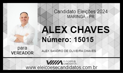 Candidato ALEX CHAVES 2024 - MARINGÁ - Eleições