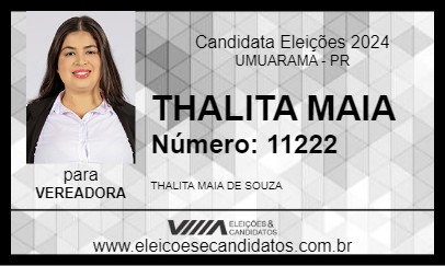 Candidato THALITA MAIA 2024 - UMUARAMA - Eleições