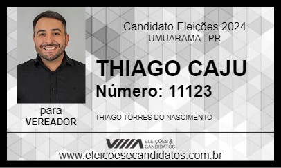 Candidato THIAGO CAJU 2024 - UMUARAMA - Eleições