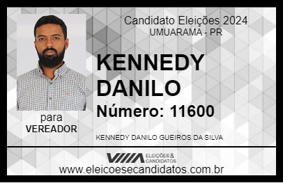 Candidato KENNEDY DANILO 2024 - UMUARAMA - Eleições