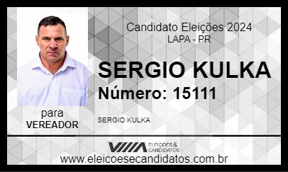 Candidato SERGIO KULKA 2024 - LAPA - Eleições