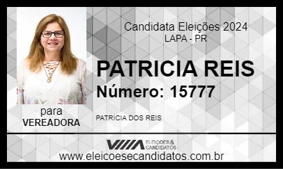 Candidato PATRICIA REIS 2024 - LAPA - Eleições