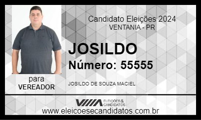 Candidato JOSILDO 2024 - VENTANIA - Eleições