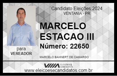 Candidato MARCELO ESTACAO III 2024 - VENTANIA - Eleições