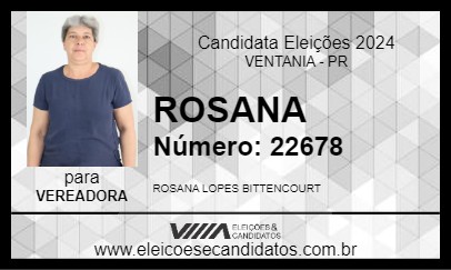 Candidato ROSANA 2024 - VENTANIA - Eleições