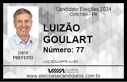 Candidato LUIZÃO GOULART 2024 - CURITIBA - Eleições