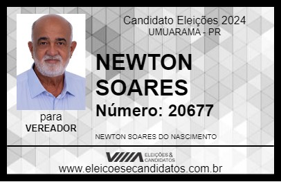 Candidato NEWTON SOARES 2024 - UMUARAMA - Eleições