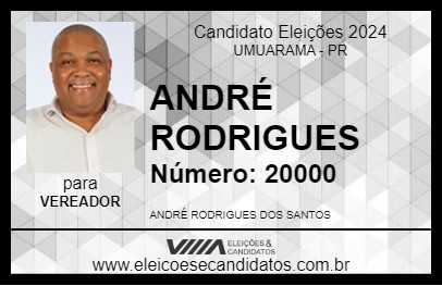 Candidato ANDRÉ RODRIGUES 2024 - UMUARAMA - Eleições