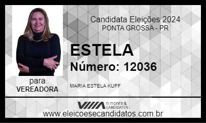 Candidato ESTELA 2024 - PONTA GROSSA - Eleições