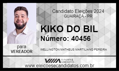 Candidato KIKO DO BIL 2024 - GUAIRAÇÁ - Eleições