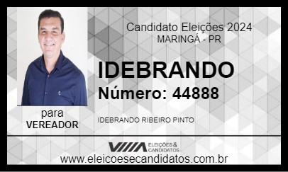 Candidato IDEBRANDO 2024 - MARINGÁ - Eleições