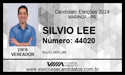 Candidato SILVIO LEE 2024 - MARINGÁ - Eleições