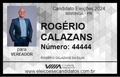 Candidato ROGÉRIO CALAZANS 2024 - MARINGÁ - Eleições