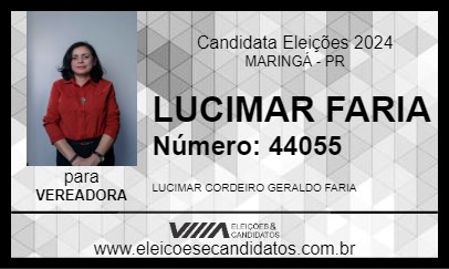 Candidato LUCIMAR FARIA 2024 - MARINGÁ - Eleições