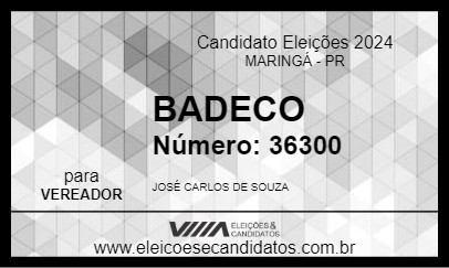 Candidato BADECO 2024 - MARINGÁ - Eleições