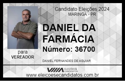 Candidato DANIEL DA FARMÁCIA 2024 - MARINGÁ - Eleições