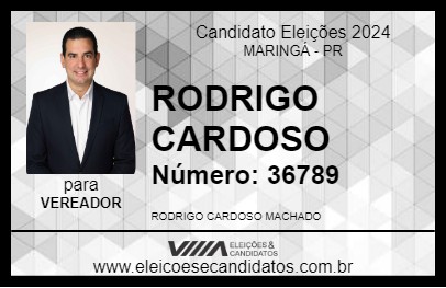 Candidato RODRIGO CARDOSO 2024 - MARINGÁ - Eleições