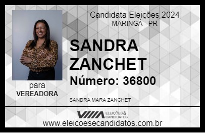 Candidato SANDRA ZANCHET 2024 - MARINGÁ - Eleições