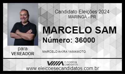 Candidato MARCELO SAM 2024 - MARINGÁ - Eleições