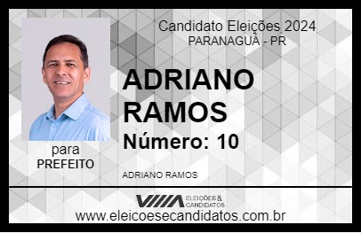 Candidato ADRIANO RAMOS 2024 - PARANAGUÁ - Eleições