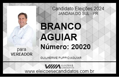 Candidato BRANCO AGUIAR 2024 - JANDAIA DO SUL - Eleições