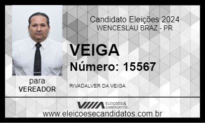 Candidato VEIGA 2024 - WENCESLAU BRAZ - Eleições