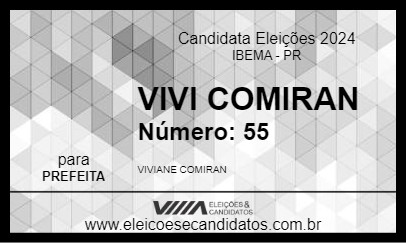 Candidato VIVI COMIRAN 2024 - IBEMA - Eleições