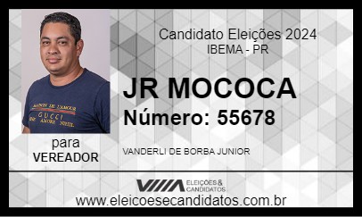 Candidato JR MOCOCA 2024 - IBEMA - Eleições