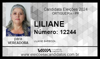 Candidato LILIANE 2024 - ORTIGUEIRA - Eleições