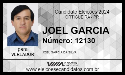 Candidato JOEL GARCIA 2024 - ORTIGUEIRA - Eleições