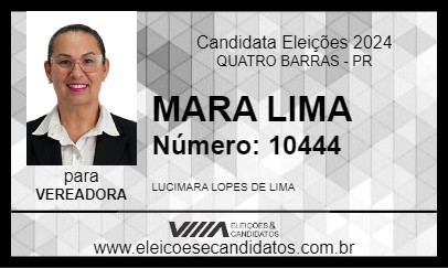 Candidato MARA LIMA 2024 - QUATRO BARRAS - Eleições