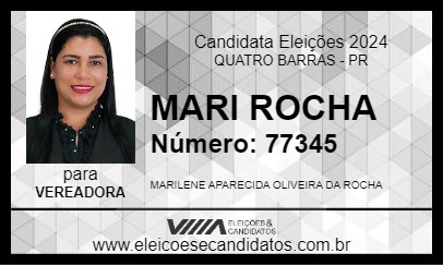 Candidato MARI ROCHA 2024 - QUATRO BARRAS - Eleições