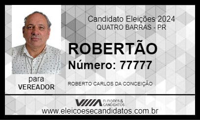 Candidato ROBERTÃO 2024 - QUATRO BARRAS - Eleições