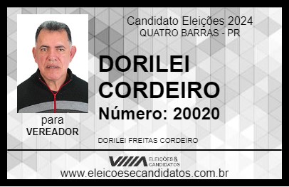 Candidato DORILEI CORDEIRO 2024 - QUATRO BARRAS - Eleições