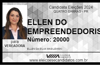 Candidato ELLEN DO EMPREENDEDORISMO 2024 - QUATRO BARRAS - Eleições