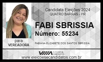 Candidato FABI SBRISSIA 2024 - QUATRO BARRAS - Eleições