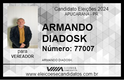 Candidato DIADOSK 2024 - APUCARANA - Eleições