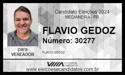 Candidato FLAVIO GEDOZ 2024 - MEDIANEIRA - Eleições