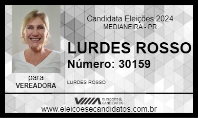 Candidato LURDES ROSSO 2024 - MEDIANEIRA - Eleições