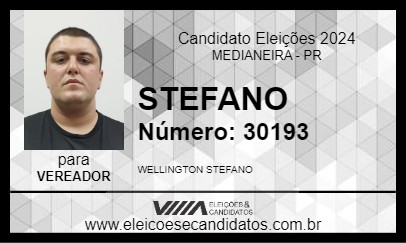 Candidato STEFANO 2024 - MEDIANEIRA - Eleições