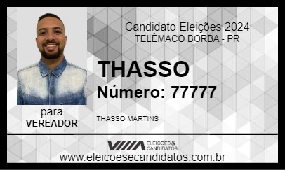 Candidato THASSO 2024 - TELÊMACO BORBA - Eleições