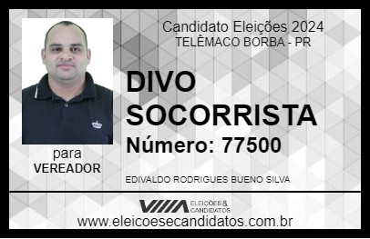 Candidato DIVO SOCORRISTA 2024 - TELÊMACO BORBA - Eleições