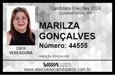 Candidato MARILZA GONÇALVES 2024 - GUARAPUAVA - Eleições