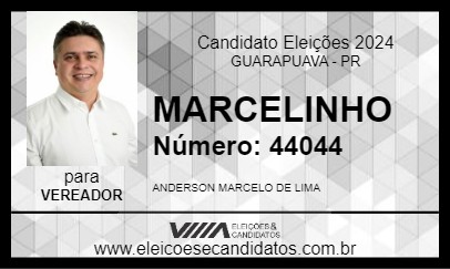 Candidato MARCELINHO 2024 - GUARAPUAVA - Eleições