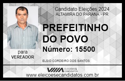 Candidato ELSIO DO SEU JULIO 2024 - ALTAMIRA DO PARANÁ - Eleições