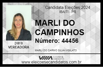 Candidato MARLI DO CAMPINHOS 2024 - IBAITI - Eleições